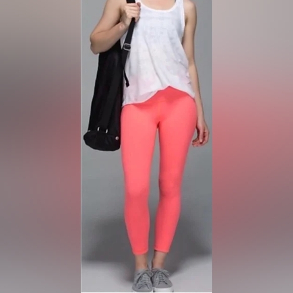 Lululemon Pink Gray High Times Pant Reversible 7/8 Leggings Yoga Workout 0 - Picture 4 of 9